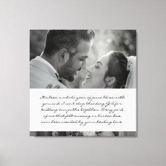 Year of Bliss Wedding Anniversary - Canvas Print