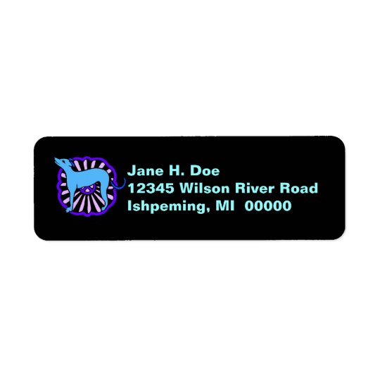 Year of Dog dogs Label EZ2 Change Info Return Address Label