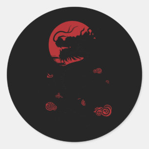 Year Of Dragon Chinese New Year 2024 Classic Round Sticker