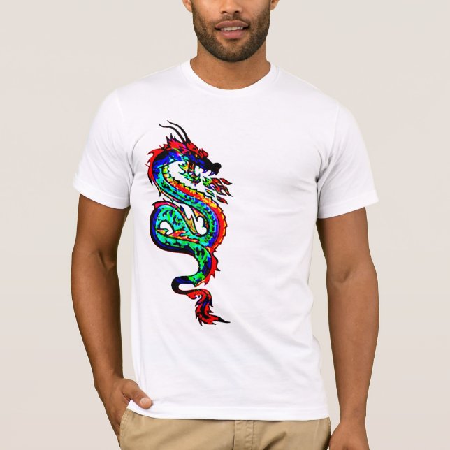 Year of Dragon Shirt - Red Chinese Graphic Tee (Front)