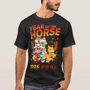 Year of Horse 2026 Chinese New Year Ingot T-Shirt