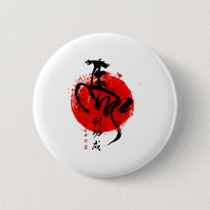 Year Of Horse 2026 Happy Chinese Lunar New Year Ho 6 Cm Round Badge