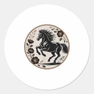 Year Of Horse 2026 Lunar New Year Chinese New Year Classic Round Sticker