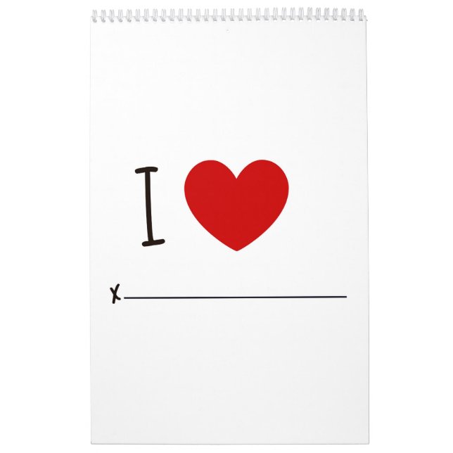 Year of Love Each Month Calendar (Cover)
