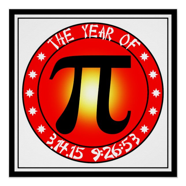 Year of Pi  3/14/15 9:26:53 Poster (Front)