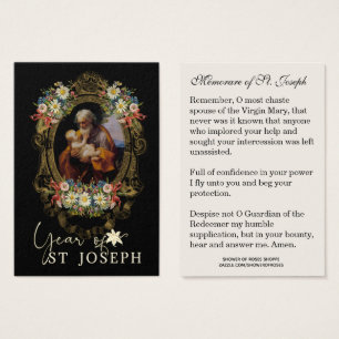 Year of St. Joseph Memorare Prayer Catholic