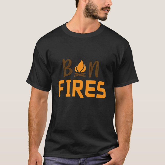 Year of the Campfire Grilling Bon Fires Camper Sum T-Shirt (Front)