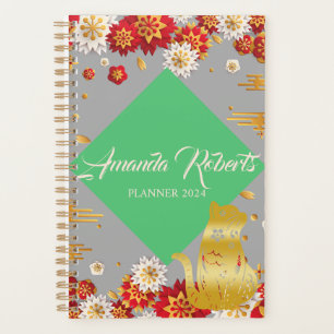 Year Of The Cat 2024 Flowers Planner