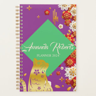Year Of The Cat 2024 Flowers Planner