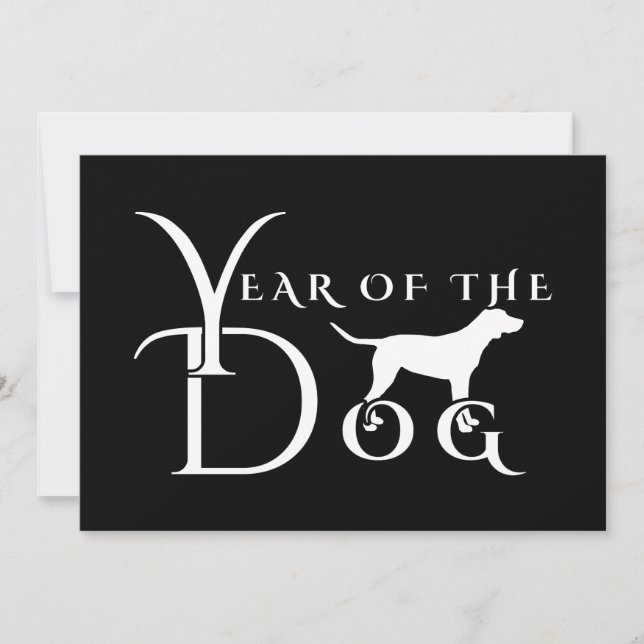 Year of the dog invitation (Front)