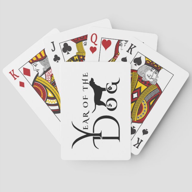Year of the dog playing cards (Back)