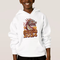 Year of the dragon 2024 boy's Hoody, Dragon