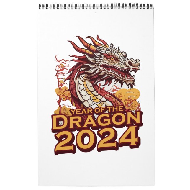 Year of the dragon 2024 calendar (Cover)