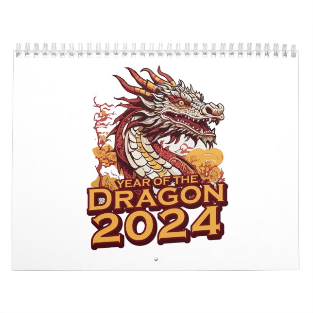 Year of the dragon 2024 calendar (Cover)