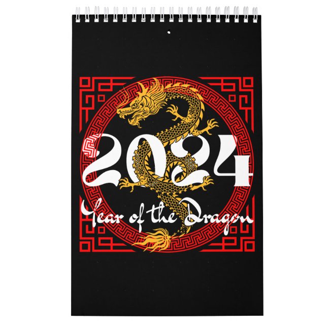 Year of the Dragon 2024 Chinese zodiac Calendar (Cover)