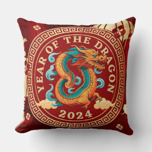 Year of the Dragon 2024   Chinese Zodiac Sign Cushion