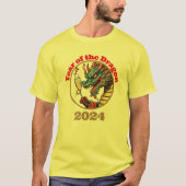Year of the Dragon 2024 Lunar Zodiac sign T-Shirt (Front)