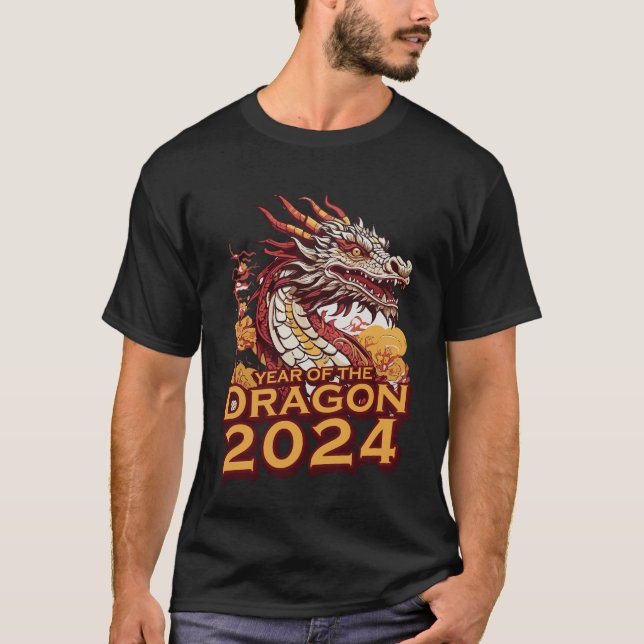 Year of the dragon 2024 Men's T-Shirts, Dragon T-Shirt (Front)