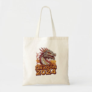 Year of the dragon 2024 tote bag