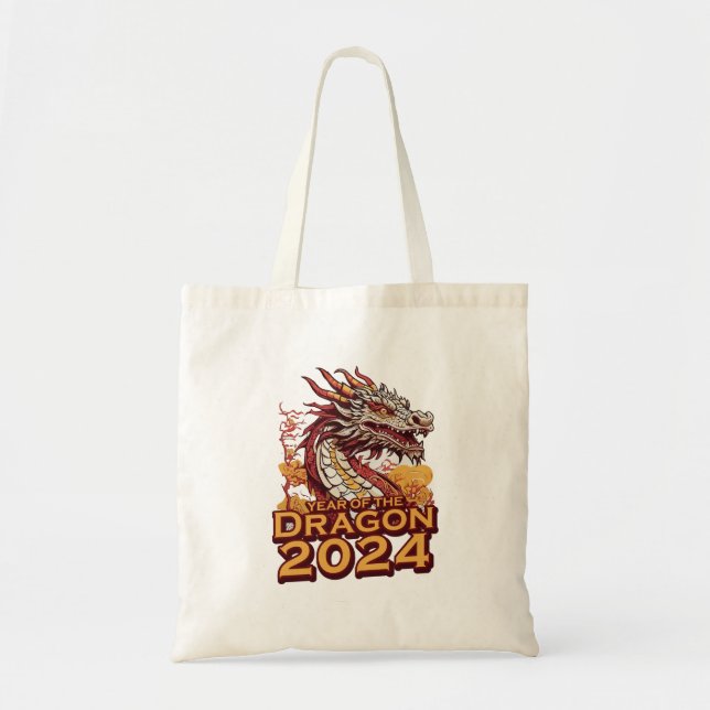 Year of the dragon 2024 tote bag (Front)
