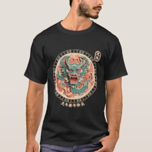Year Of The Dragon 2024 Vintage Chinese Art Women T-Shirt