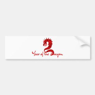 YEAR OF THE DRAGON  BUMPER STICKER