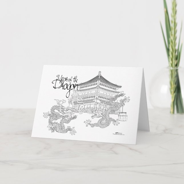 Year of the Dragon Card (Front)