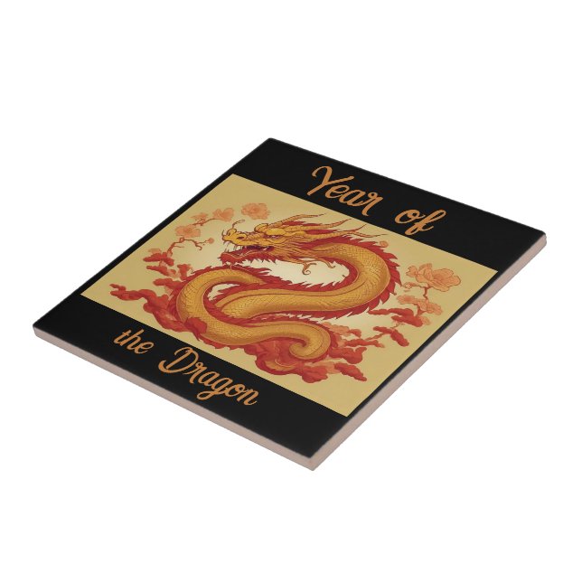 Year of the Dragon Ceramic Tile (Side)