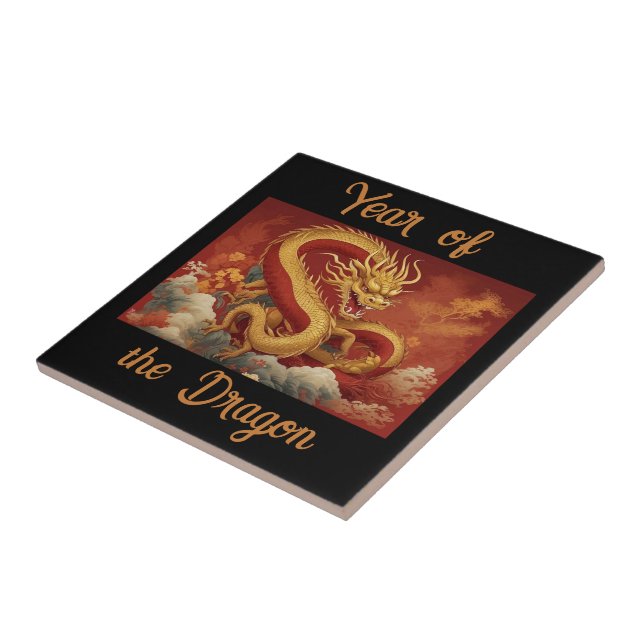 Year of the Dragon Ceramic Tile (Side)