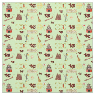 Year of The Dragon Chinese Favorites Music Luck Fabric