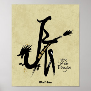 Year of the Dragon - Chinese Zodiac Poster