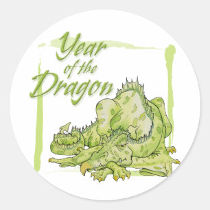 Year of the Dragon Classic Round Sticker