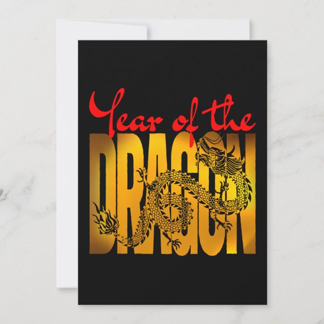 Year of the Dragon Invitation (Front)