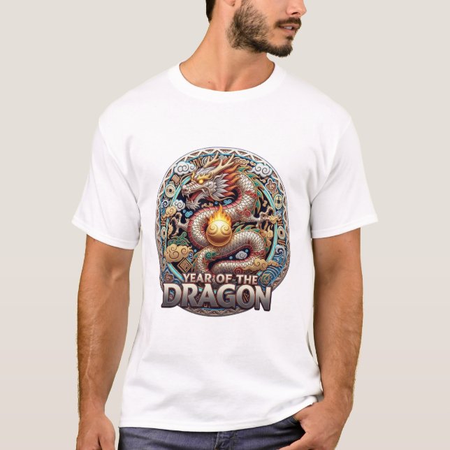 YEAR OF THE DRAGON Men's Basic T-Shirt (Front)
