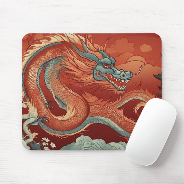 Year of the Dragon Mouse Pad (With Mouse)