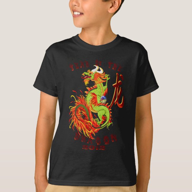 Year Of The Dragon Oval Shirts (Front)