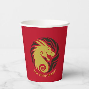 Year of the Dragon Paper Cups