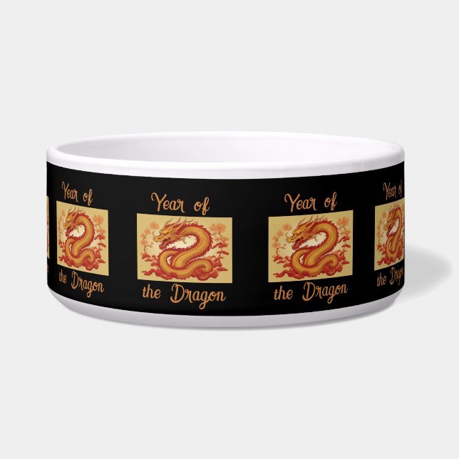 Year of the Dragon Pet Bowl (Front)