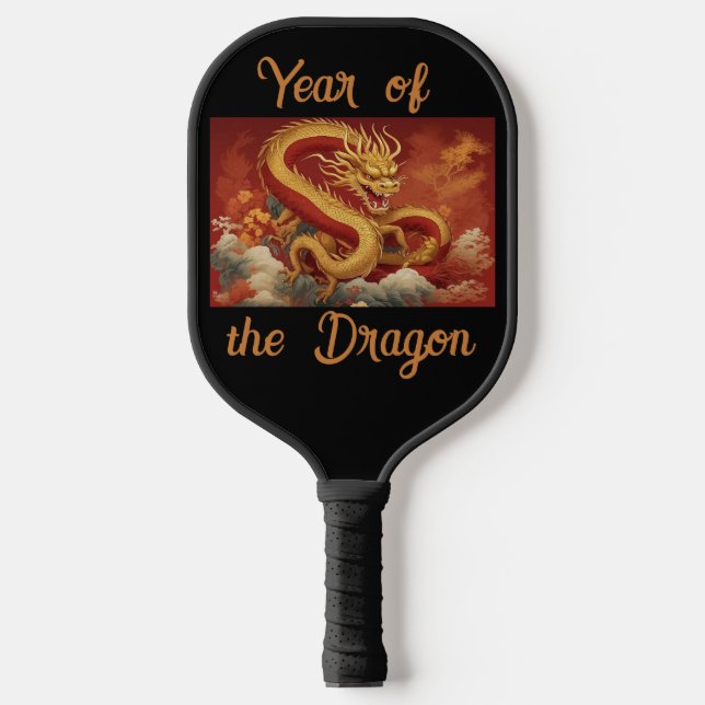 Year of the Dragon Pickleball Paddle (Front)