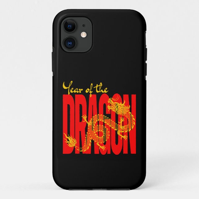 Year of the Dragon Red Gold Case-Mate iPhone Case (Back)