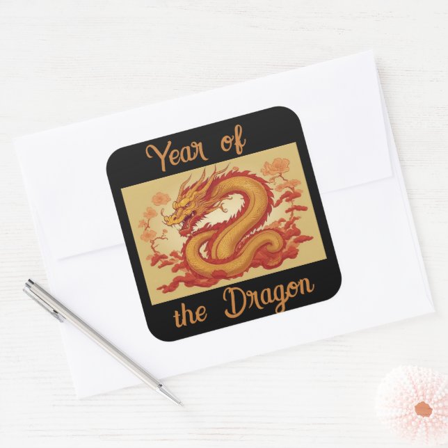Year of the Dragon Sticker (Envelope)