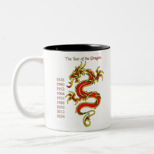 Year of the Dragon Two-Tone Coffee Mug