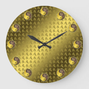 Year of the Earth Dragon Large Clock