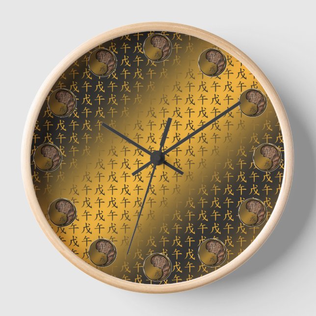 Year of the Earth Horse Clock (Front)