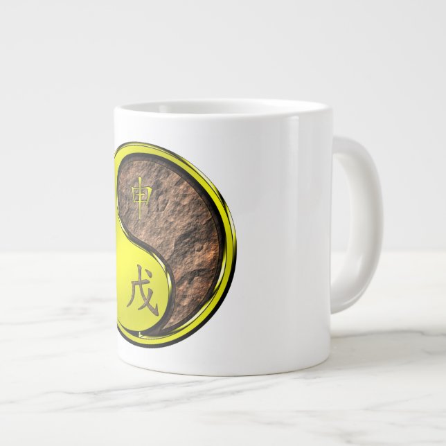 Year of the Earth Monkey Large Coffee Mug (Front Right)