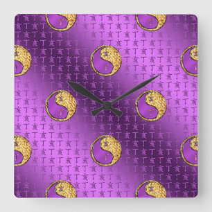 Year of the Fire Boar Square Wall Clock
