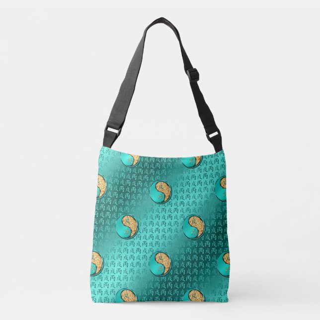 Year of the Fire Dog Crossbody Bag (Front)
