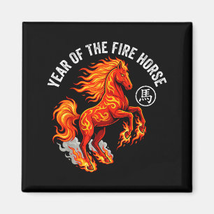 Year Of The Fire Horse 2026 Chinese Zodiac Lunar N Magnet