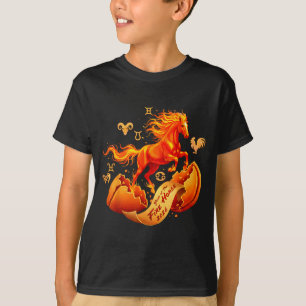 Year of the fire horse 2026 fortune chinese lunar T-Shirt