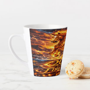 Year of the Fire Horse 2026 Latte Mug
